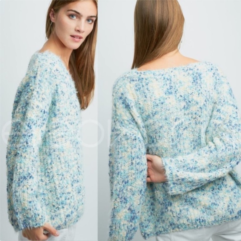 Sweater Soft Ivory Blue Various Sizes